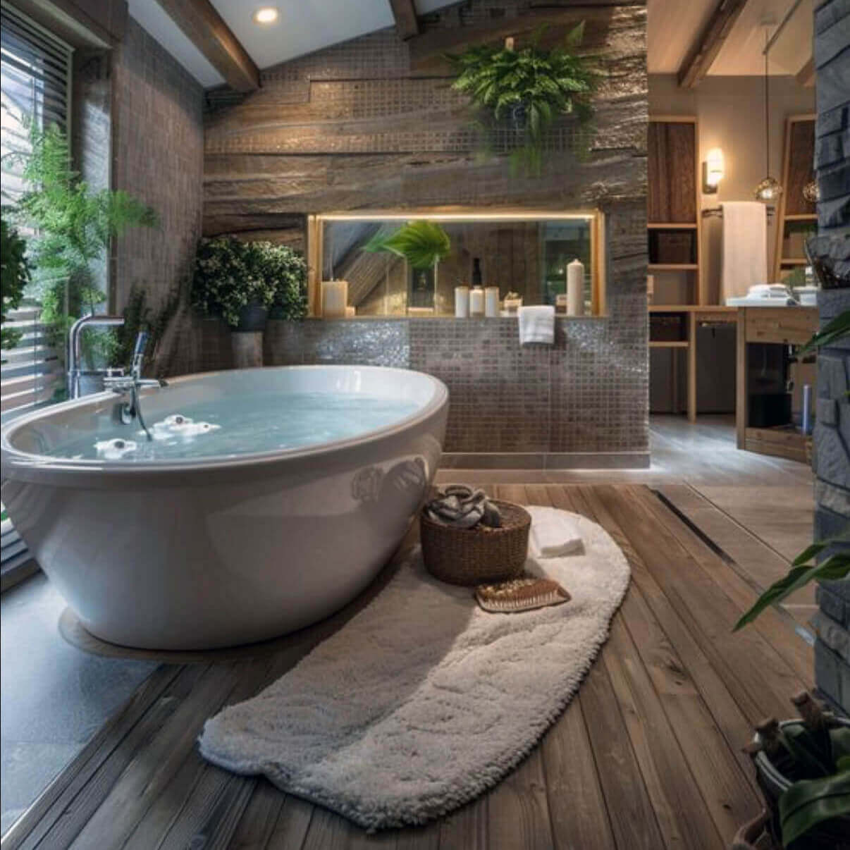 New bathroom installation, showcasing modern fixtures and designs.
