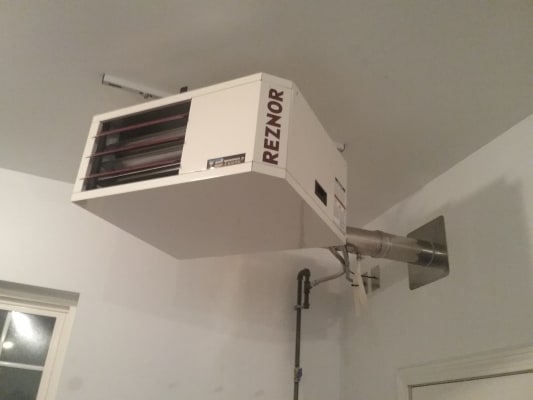 Professional garage heater installation & replacement service in St. Albert by Kingstree Plumbing for reliable heating solutions.