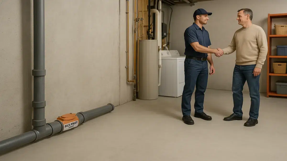 Backwater Valve Maintenance, Service & Repair in Sherwood Park clean basement after Sewer Issues and Services fixed