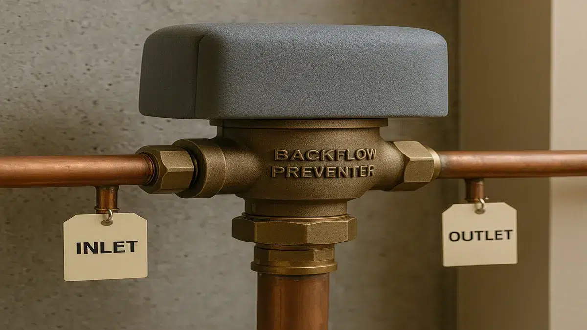 Finished system view of Backflow Preventer Valve Services in Sherwood Park for Residential Plumbing Needs