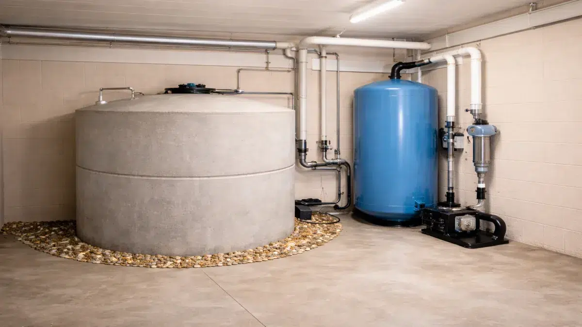 Cistern Repair & Installation Services in Sherwood Park showing completed Cistern Installation
