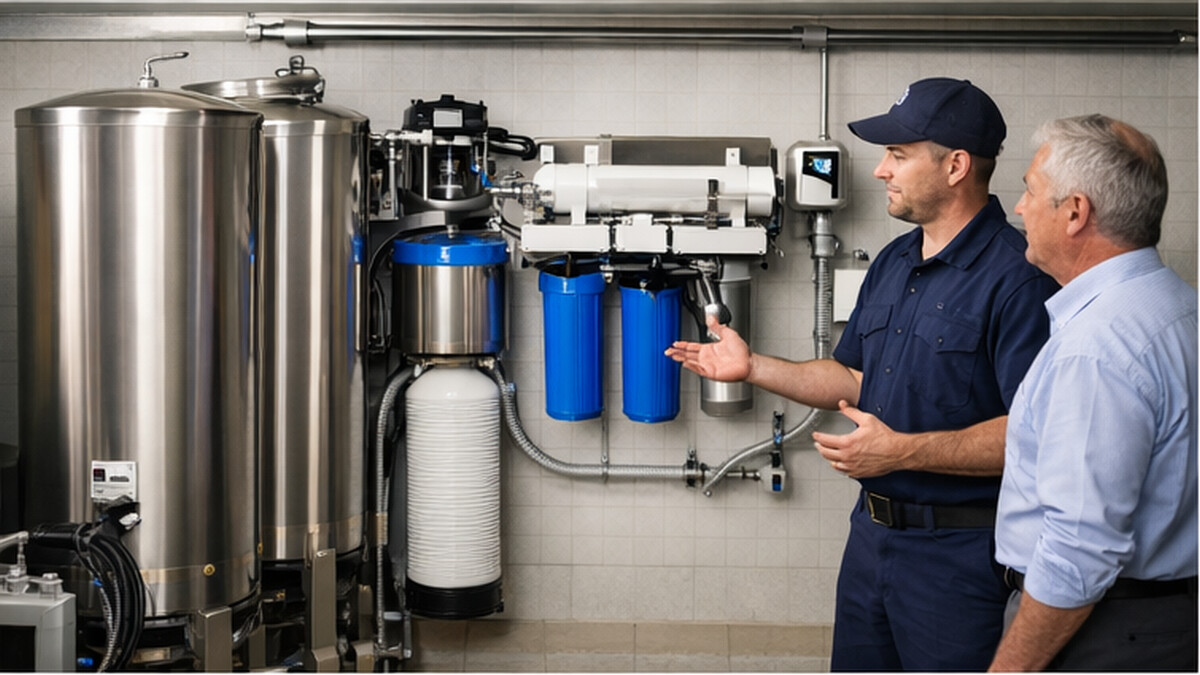 Custom Water Filter System Design & Installation in Sherwood Park after Commercial Water Filtration setup