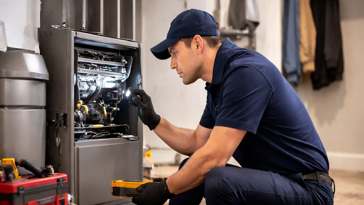 Furnace Inspections in Sherwood Park diagnostic check during Furnace Inspections service