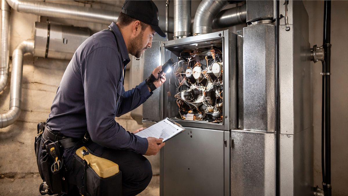 Furnace Installation & Replacement in Sherwood Park, Alberta with a technician reviewing system performance for Furnace Replacement.
