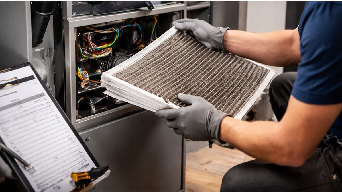 Furnace Repair, Maintenance & Service in Sherwood Park highlighting Furnace Repair filter and blower maintenance.