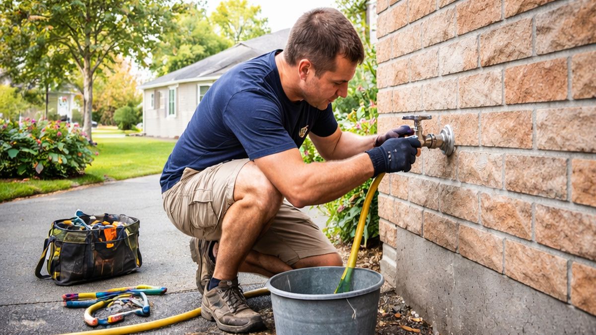 hosebib outdoor faucet services in Sherwood Park inspecting parts for Hosebib Repair