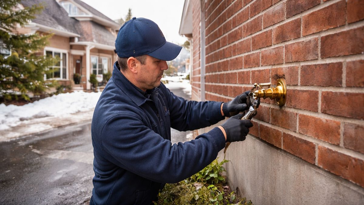 hosebib outdoor faucet services in Sherwood Park inspection for Hosebib Replacement warning signs
