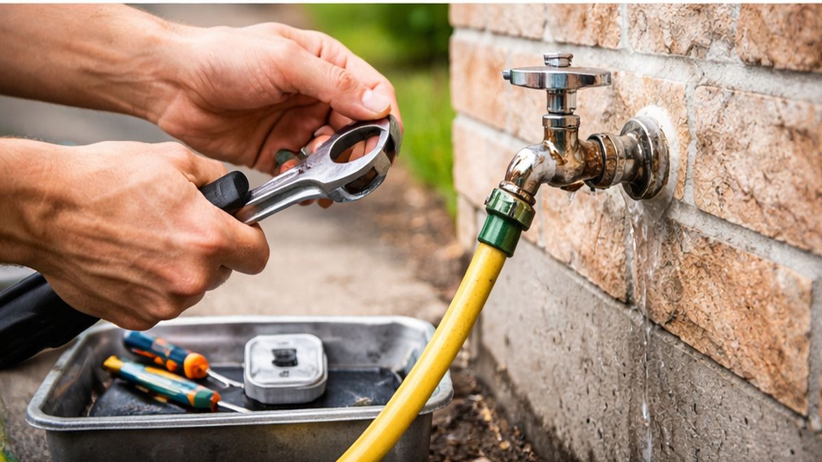 hosebib outdoor faucet services in Sherwood Park replacing washer for Hosebib Repair