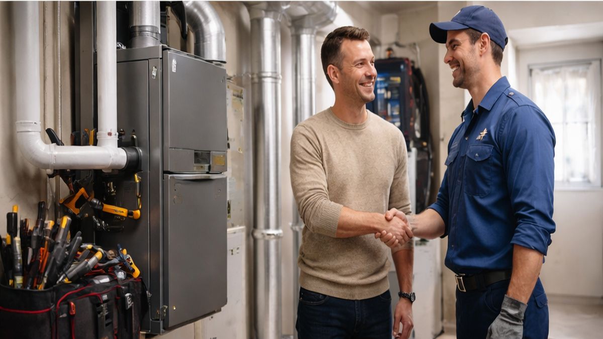 Completed Furnace Installation & Replacement in Sherwood Park featuring reliable Furnace Brands