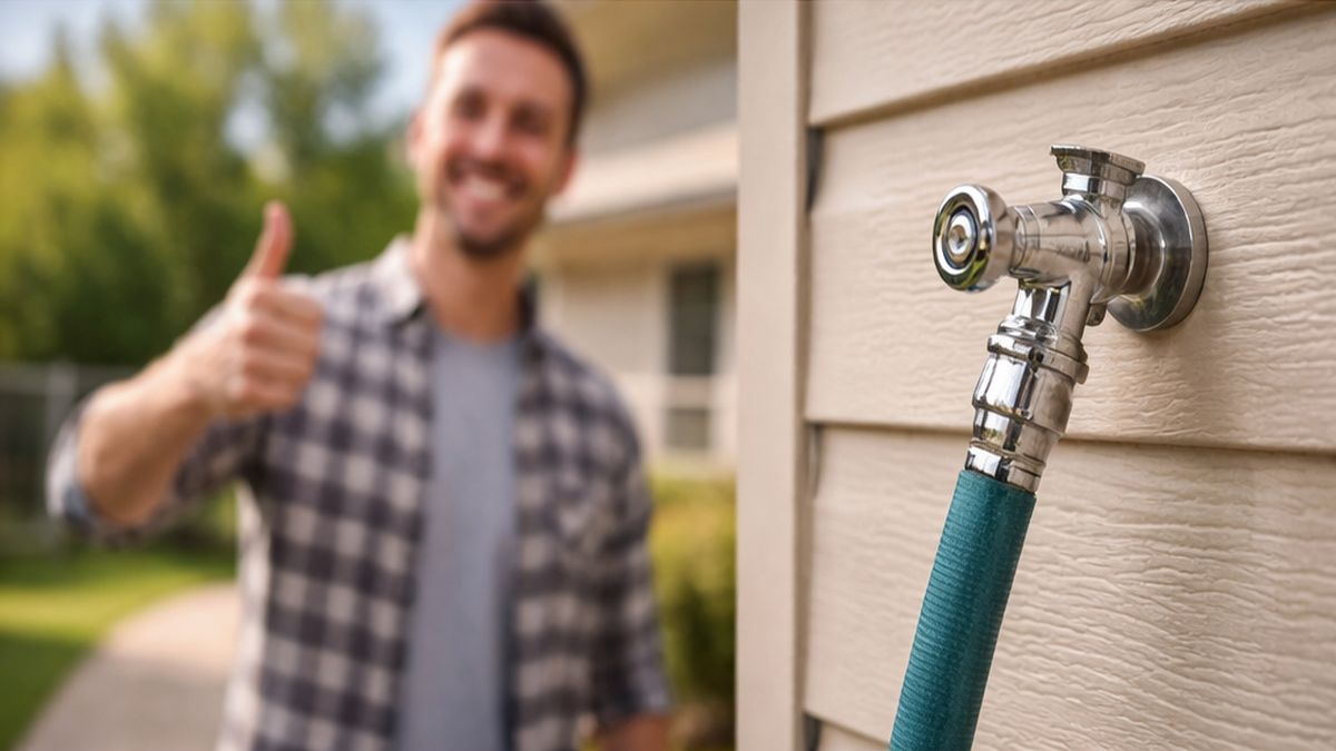 hosebib outdoor faucet services installation in Sherwood Park by reliable Plumbing Companies