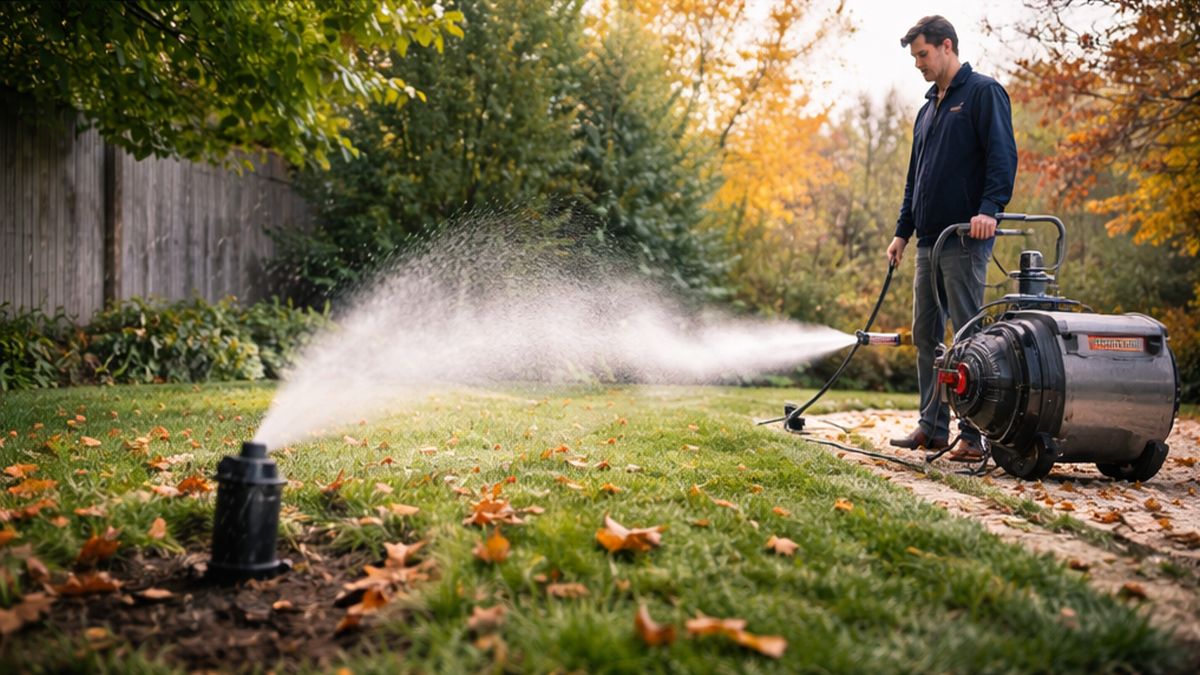 Winter blow-out for Irrigation system Maintenance, Service & Repair in Sherwood Park supporting Irrigation System Maintenance
