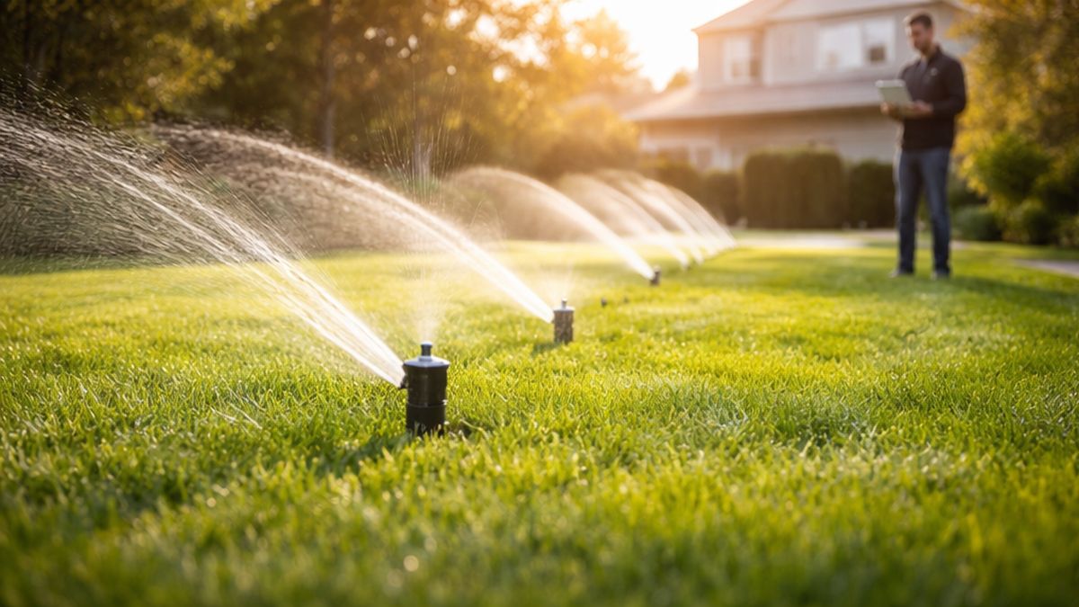 Irrigation system Maintenance, Service & Repair in Sherwood Park completing an Irrigation System Tune-Up with efficient watering