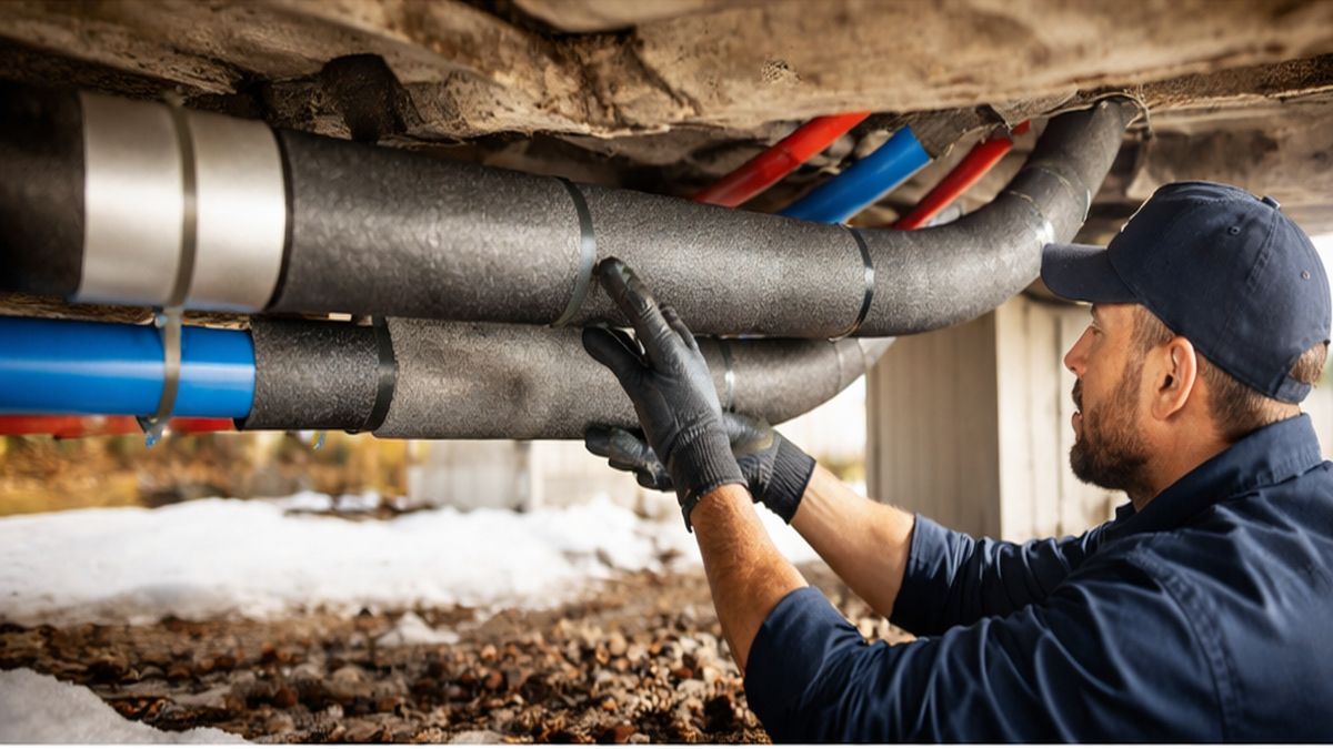 Mobile Homes & Manufactured Homes Plumbing, Heating & Drain Services Sherwood Park Manufactured Home Plumbing Experts insulating pipes
