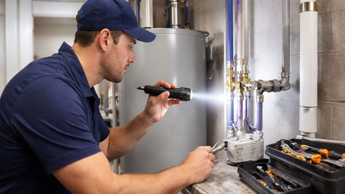 Poly B Plumbing inspection in Sherwood Park performed by Licensed Plumbers checking aging pipes
