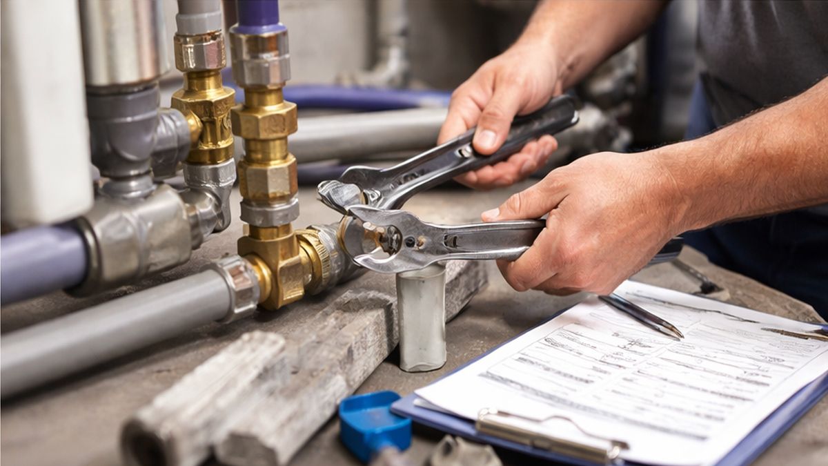 Poly B Plumbing repair in Sherwood Park completed by Licensed Plumbers following professional checklist