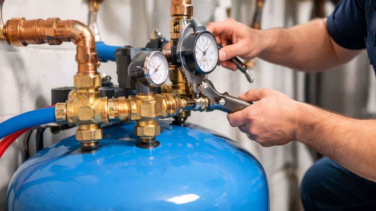 Pressure Tank Installation & Replacement detail in Sherwood Park improving Sherwood Park Water Systems pressure control.