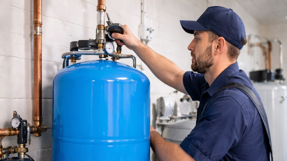 Pressure Tank Installation & Replacement inspection in Sherwood Park supporting Sherwood Park Water Systems performance.