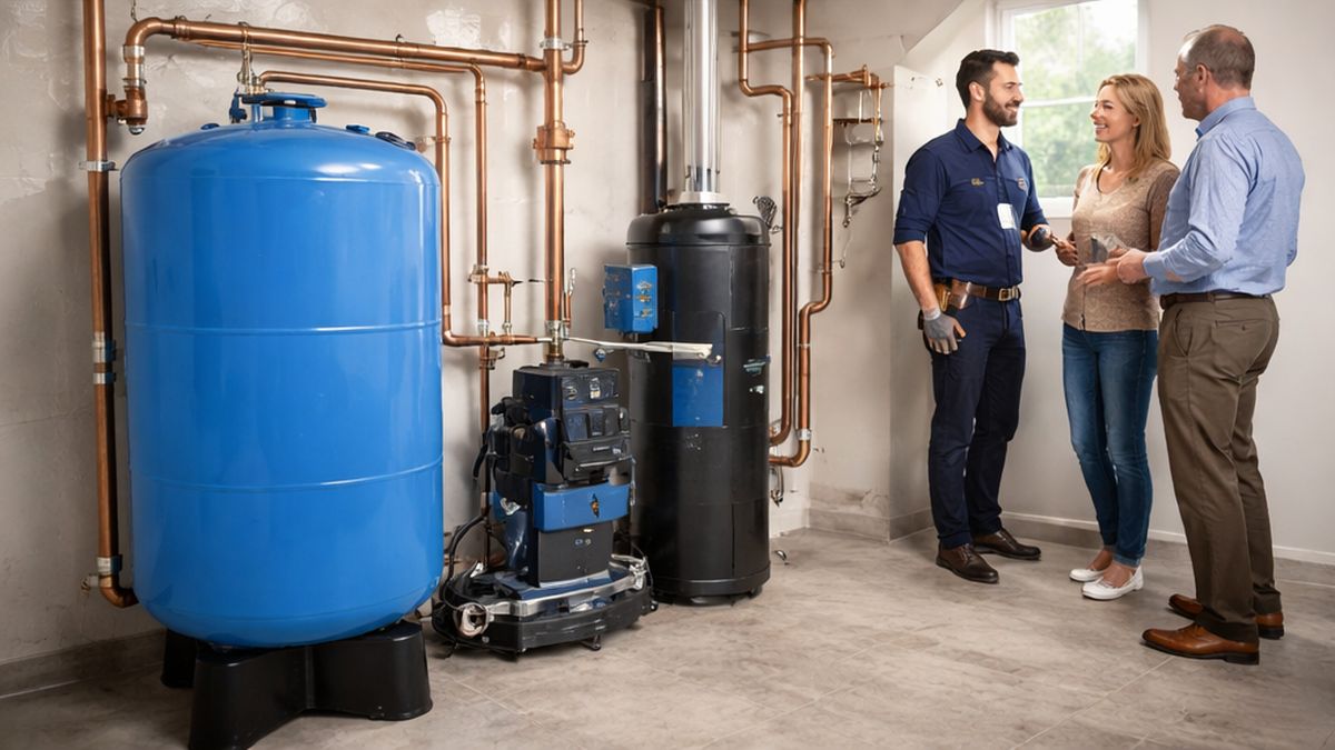 Pressure Tank Installation & Replacement in Sherwood Park completed with reliable Sherwood Park Solutions water pressure system