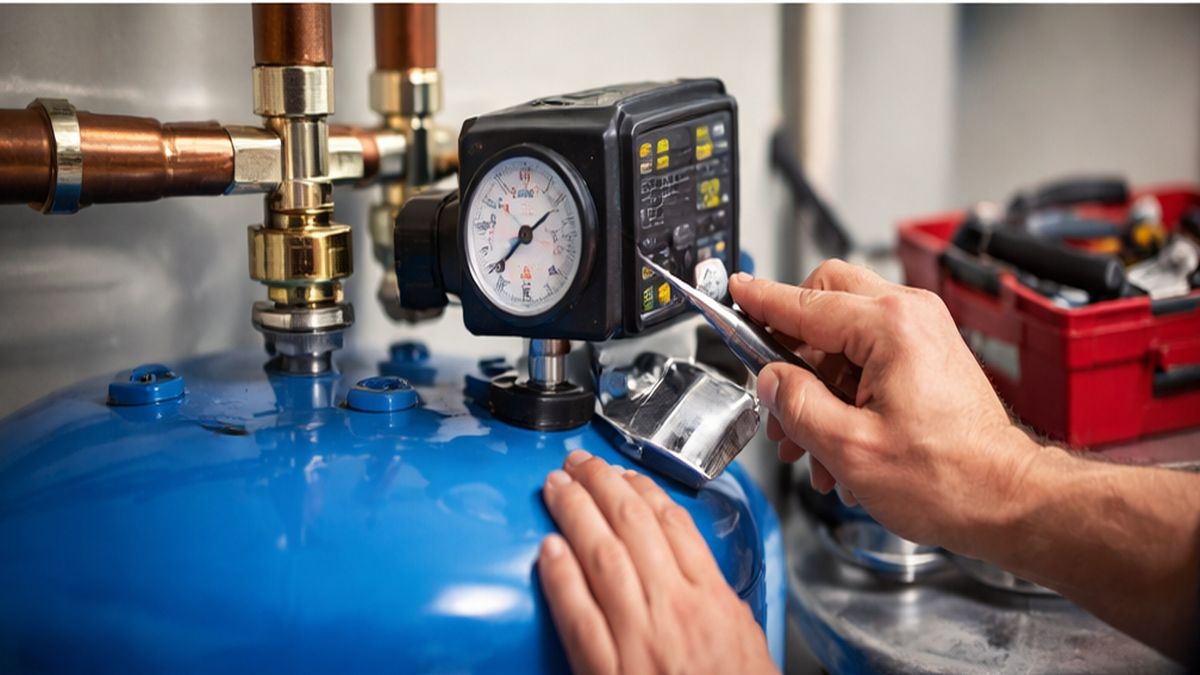Pressure Tank Installation & Replacement in Sherwood Park fixing low pressure using Sherwood Park Solutions switch adjustment