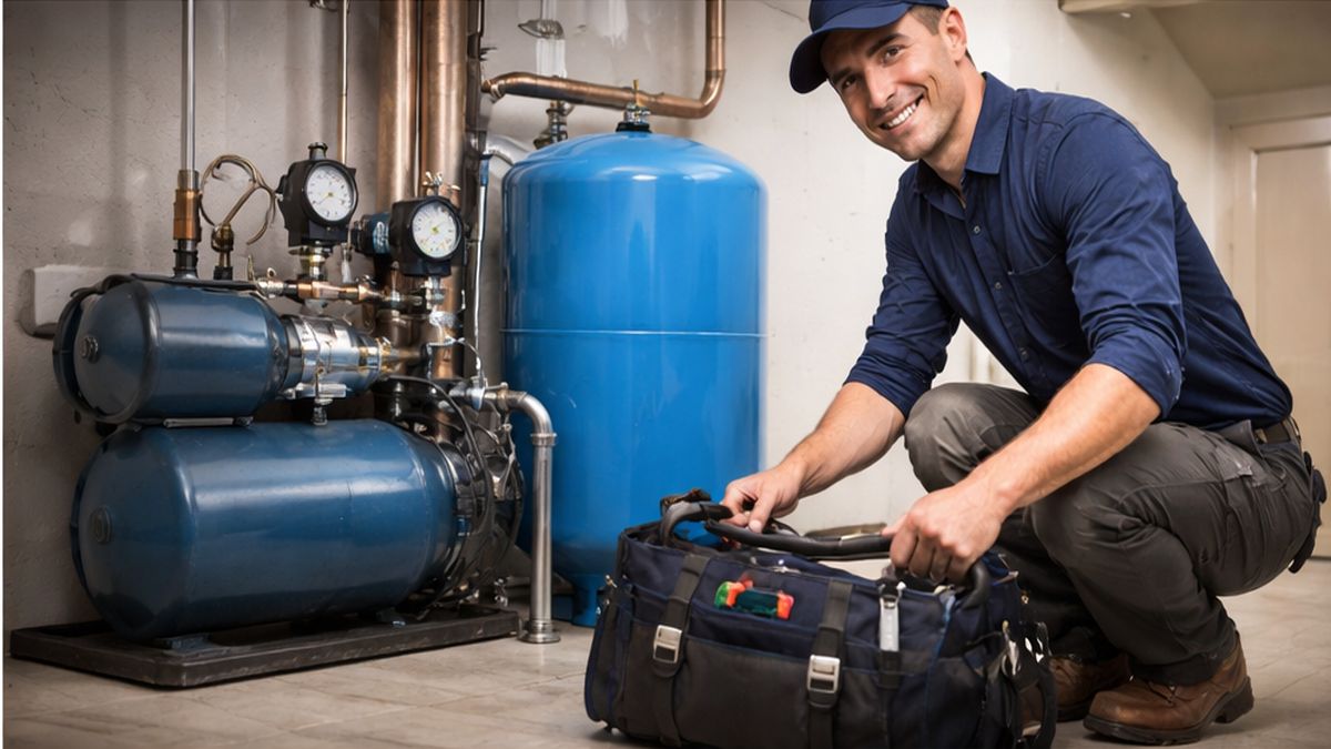 Pressure Tank Repair & Service in Sherwood Park completing Water System Troubleshooting successfully