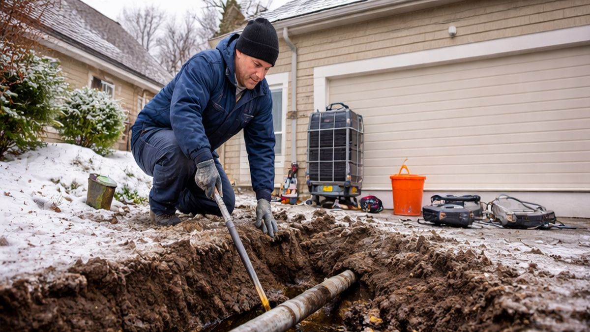 Private Water & Sewer Services Sherwood Park Plumbing Services basement pipe inspection Alberta
