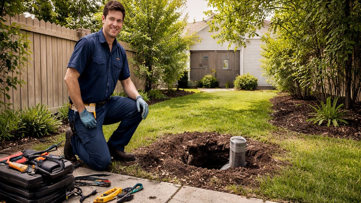 Completed Private Water & Sewer Services repair in Sherwood Park after Expert Sewer Services restored a residential sewer line.