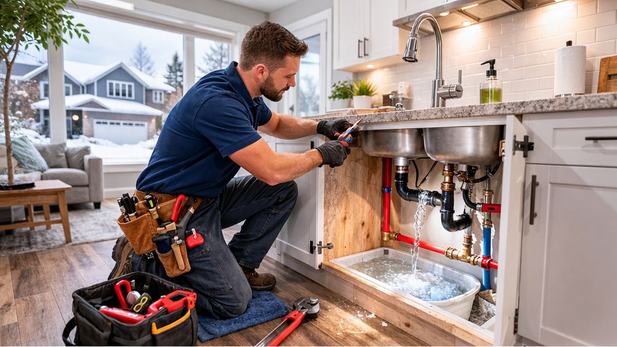 Repipe Services in Sherwood Park by Repipe Specialists inspecting leaking and corroded pipes