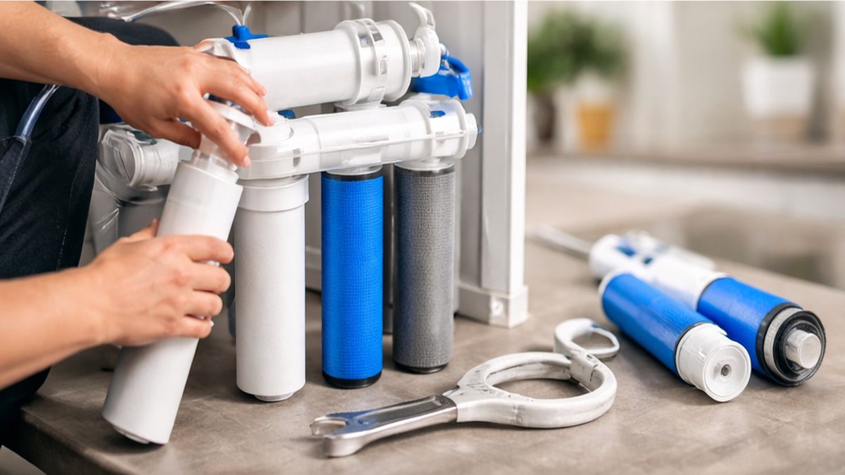 Reverse Osmosis Maintenance, Service & Repair Sherwood Park Affordable RO Installation filter replacement detail