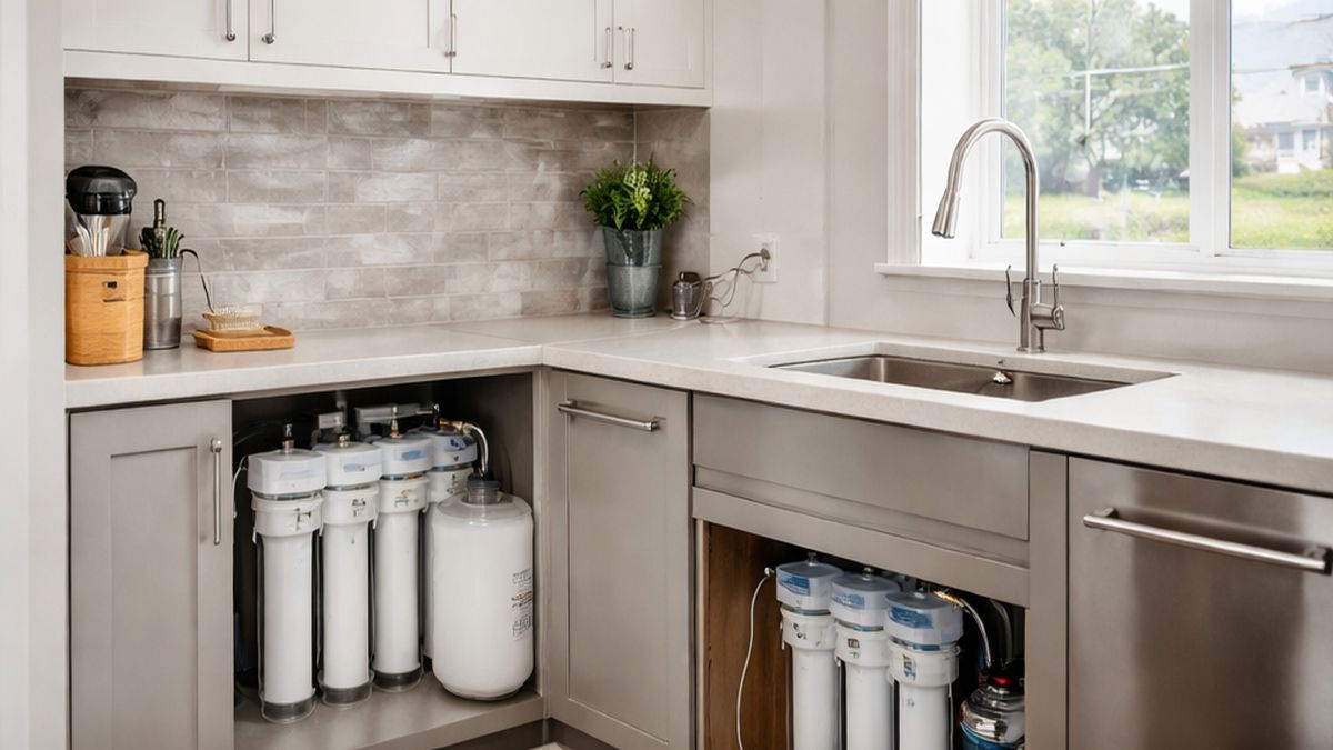 Reverse Osmosis Maintenance, Service & Repair in Sherwood Park Water Treatment Services inspection under sink system