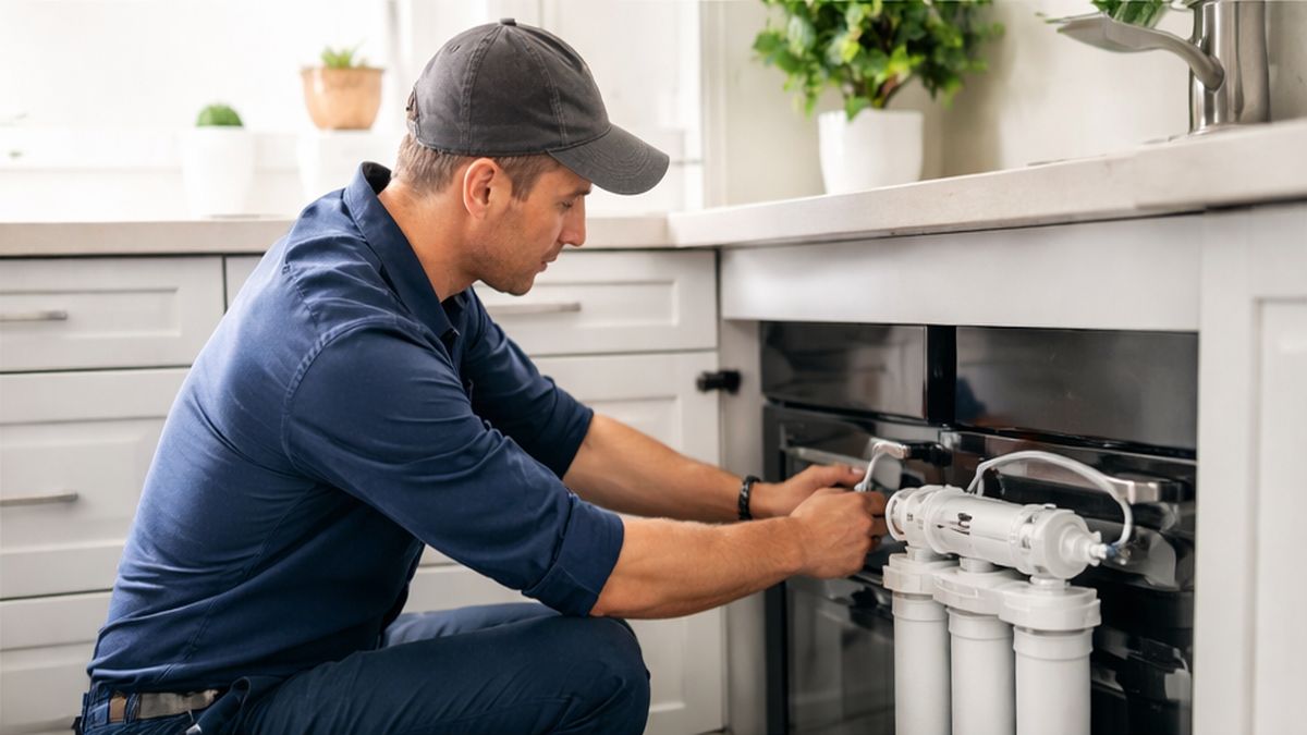 Reverse Osmosis Maintenance, Service & Repair Sherwood Park Affordable RO Installation inspection under sink