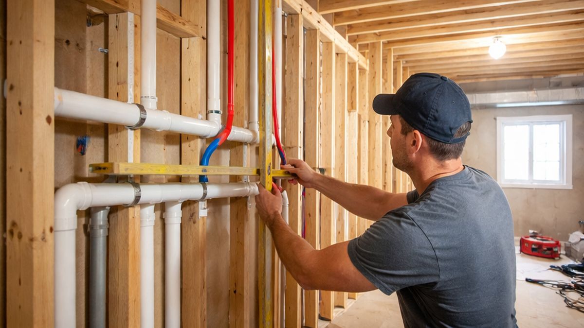 Secondary & Basement Suite Plumbing and ADU Construction Services Sherwood Park Plumbing Services rough-in inspection