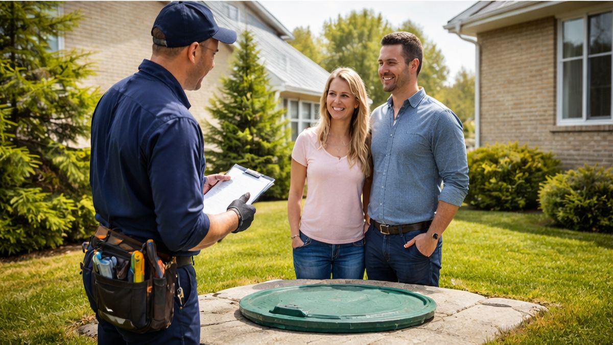 Septic Tank Installation & Repair Services Sherwood Park Plumbing Services completed septic maintenance system