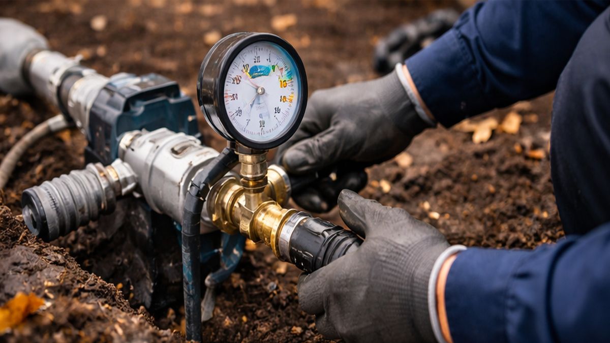 Irrigation system Maintenance, Service & Repair in Sherwood Park Irrigation System blow-out pressure setup