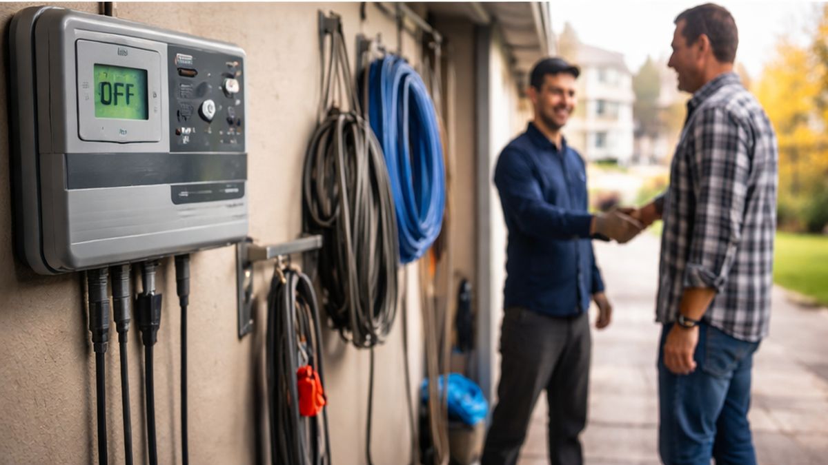 Irrigation system Maintenance, Service & Repair in Sherwood Park Irrigation System winterized and secured