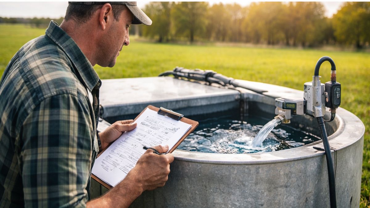 Livestock Water System Services in Sherwood Park by Livestock Water System Specialists installing frost-proof insulated lines