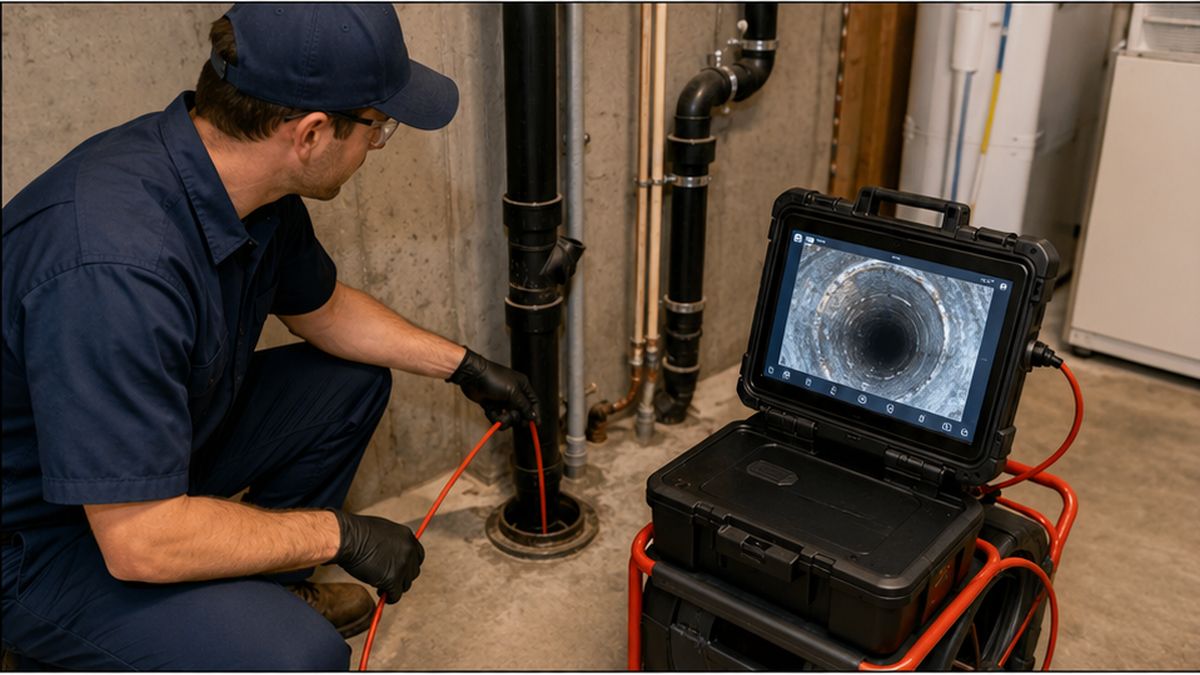 Sewer Line Inspection in Sherwood Park with Sewer Line Inspection video diagnostics