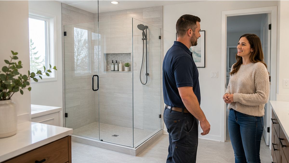 Shower and Wet Room Installations result in Sherwood Park by Top-Rated Plumbers