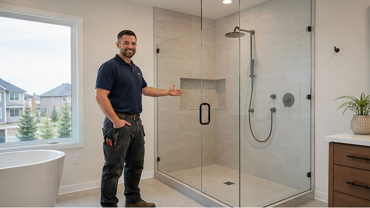 Shower and Wet Room Installations inspection in Sherwood Park by Top-Rated Plumbers