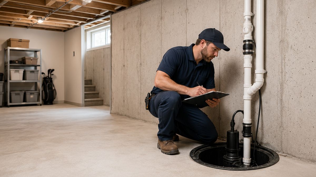 Sump Pump Installation inspection in Sherwood Park by Licensed Plumbers