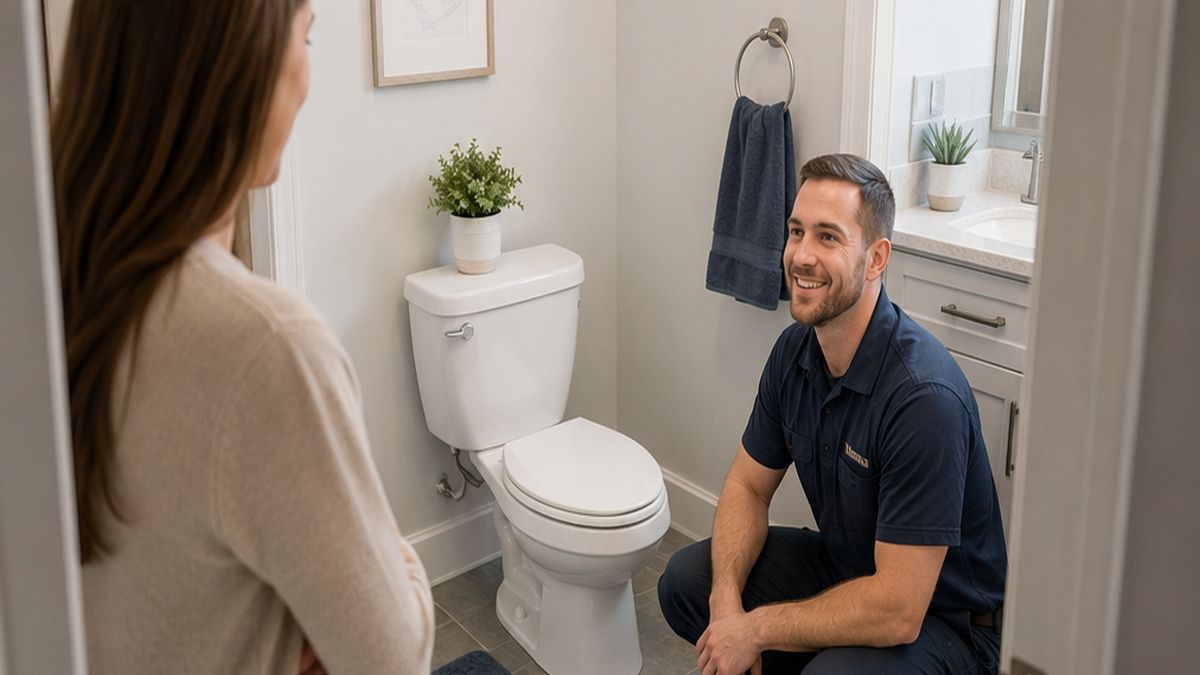Toilet Repair in Sherwood Park by Toilet Repair Experts with clean finished workspace