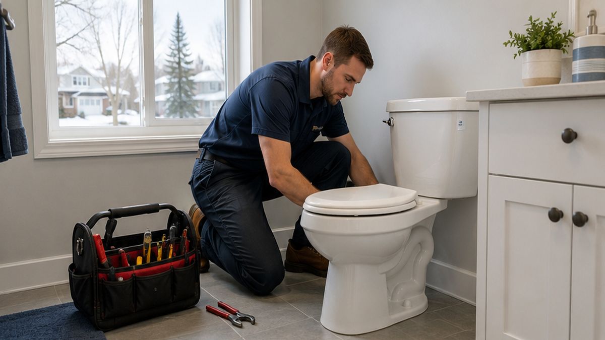 Toilet Repair in Sherwood Park by Toilet Repair Experts checking a toilet tank leak