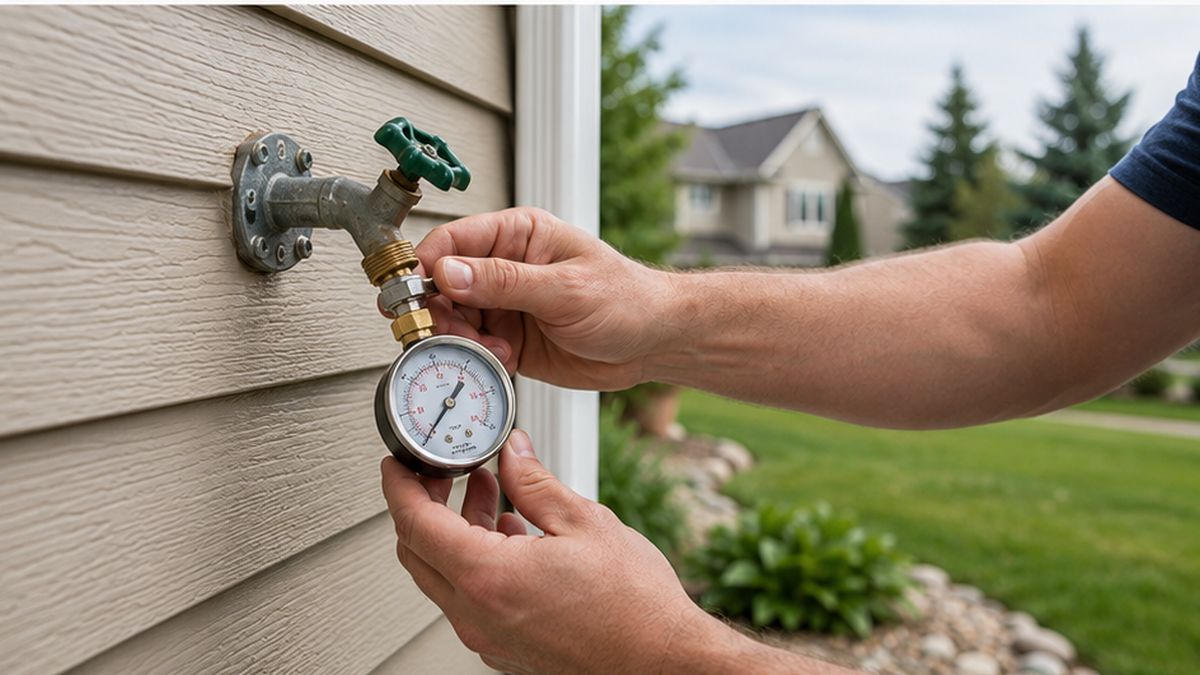 Quick Fixes: Sherwood Park Water Pressure Solutions You Can Try in sherwood park, Well Pump Services gauge test