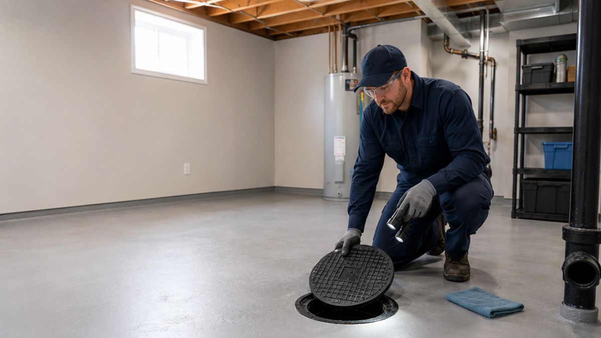 Backwater Valve Maintenance, Service & Repair in Edmonton with a Backwater Valve Maintenance access check