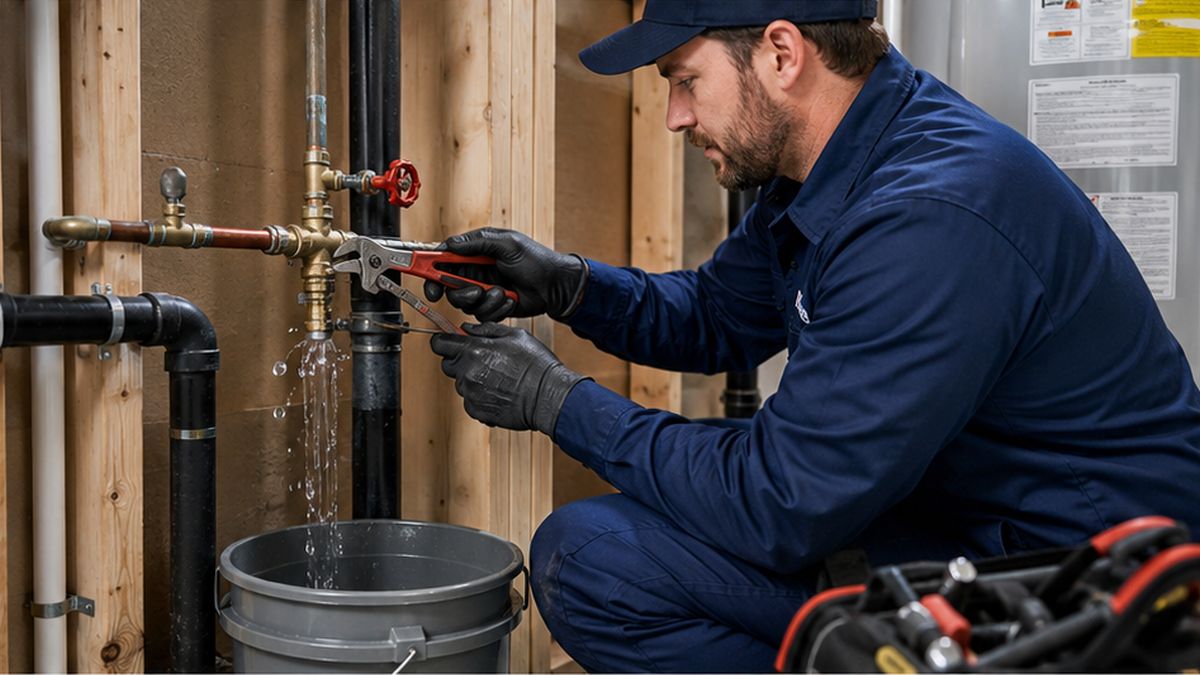 24 Hour Plumber in Edmonton shutting off water for Emergency Plumbing Repair