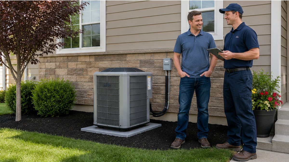 Completed AC installation and replacement in Edmonton after reliable AC Installation