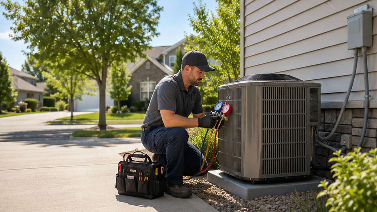 AC service and repair in Edmonton for common AC Issues during a professional home inspection