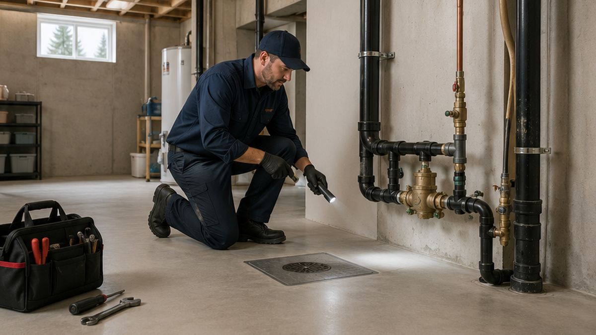 Backflow Preventer Valve Services inspection in Edmonton supporting safer Sewer Services.