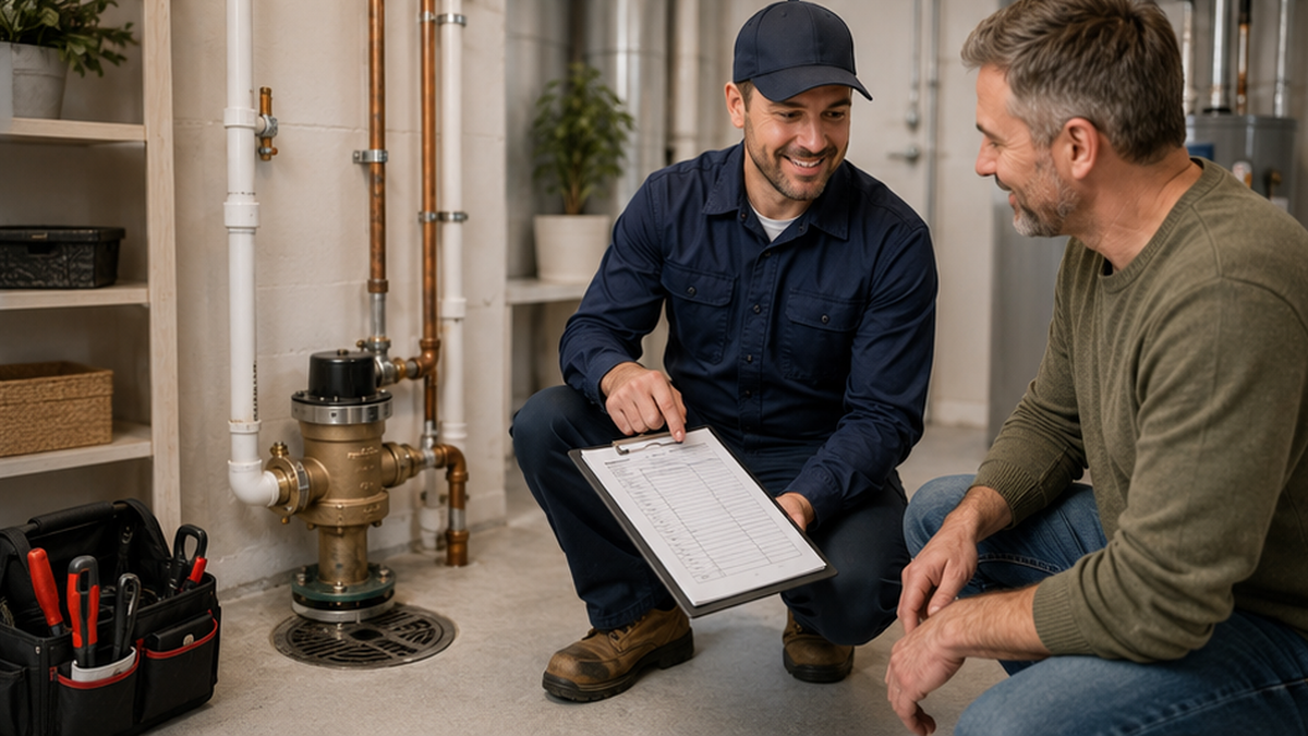 Completed Backflow Preventer Valve Services in Edmonton reduce Sewer Backflow risk