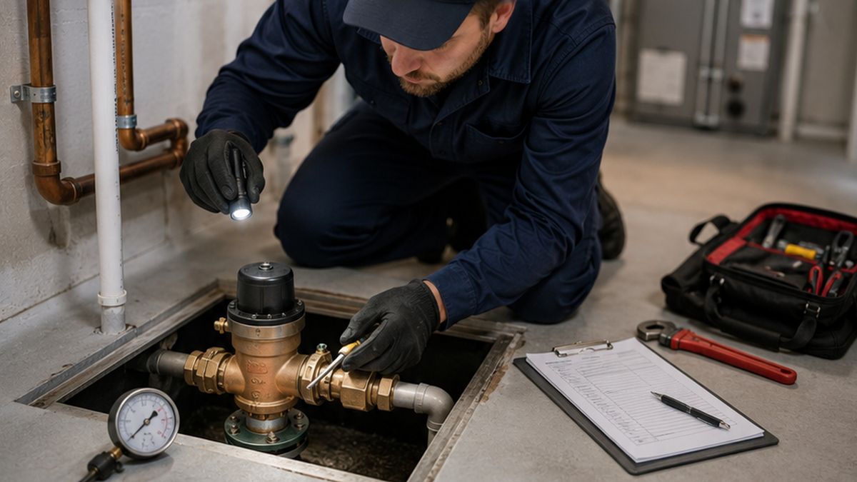 Backflow Preventer Valve Services in Edmonton test pressure against Sewer Backflow