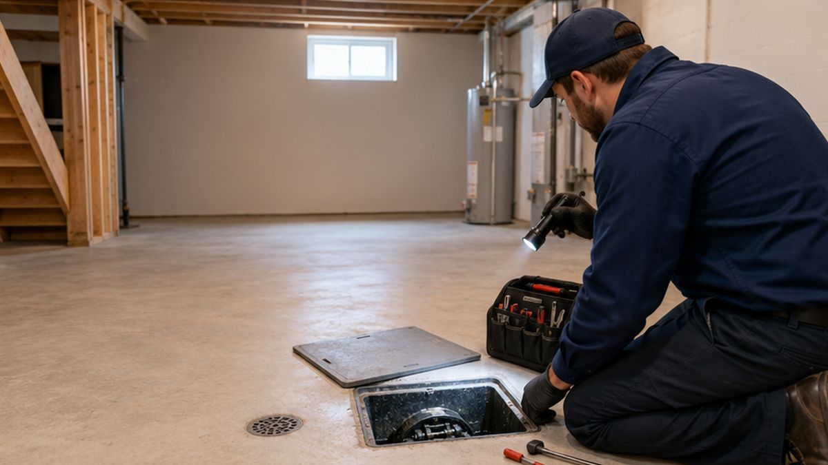 Backwater Valve Maintenance, Service & Repair inspection in Edmonton for Sewer Services